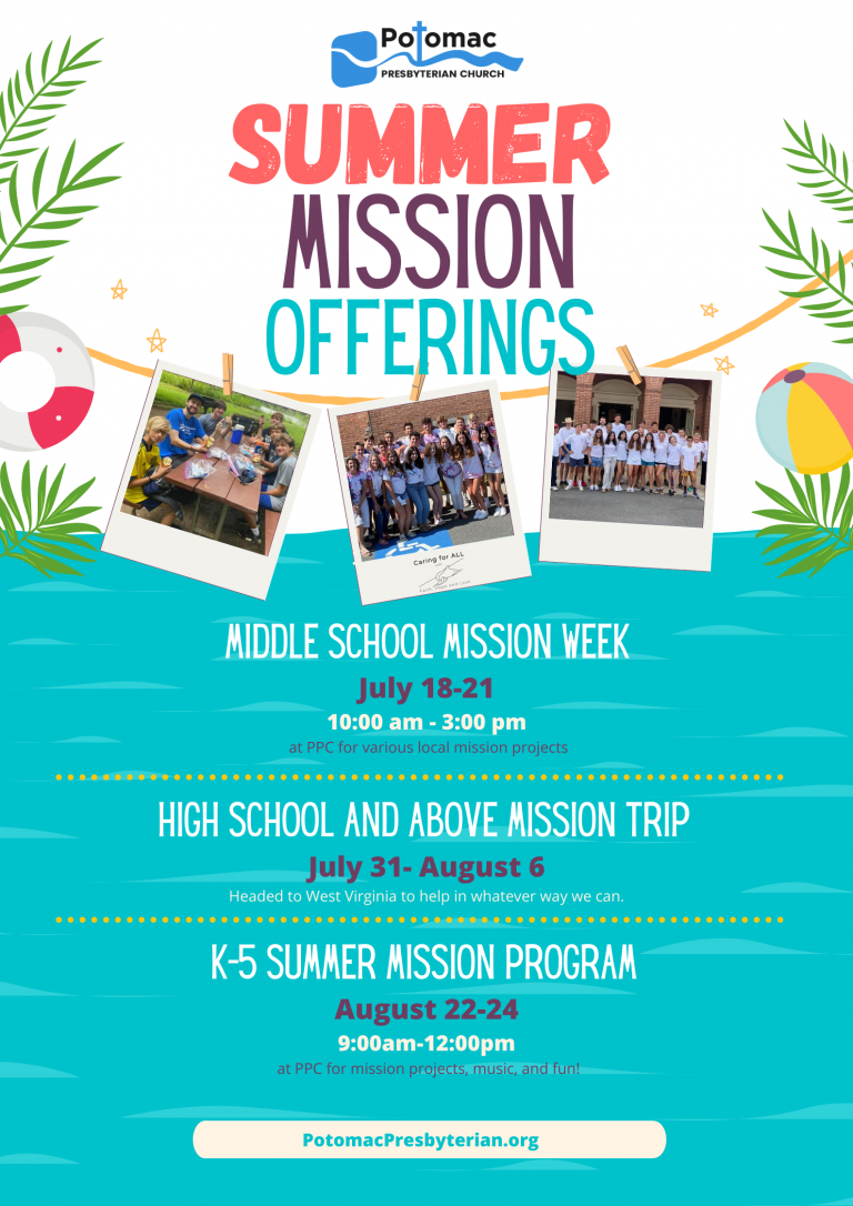 Copy of Summer Mission Offerings